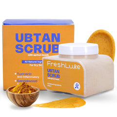Traditional Ubtan Face & Body Scrub | Lactic Acid for Tanning, Dark Spots & Brightening | 200gm