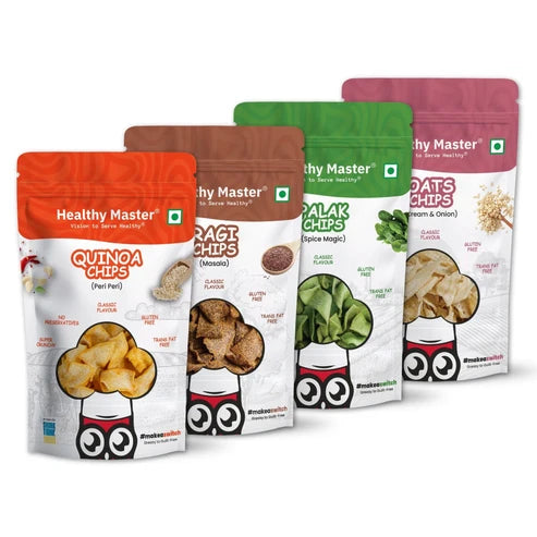Healthy Master Light and Crispy Chips Combo (Pack of 4)