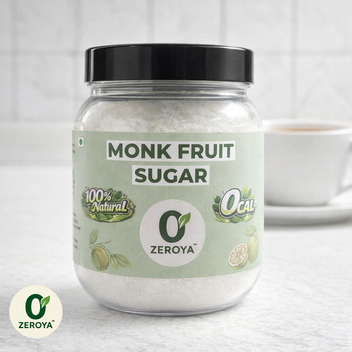 Zeroya Monk Fruit Sugar – Zero Calorie Natural Sugar Substitute (Diabetic Friendly)