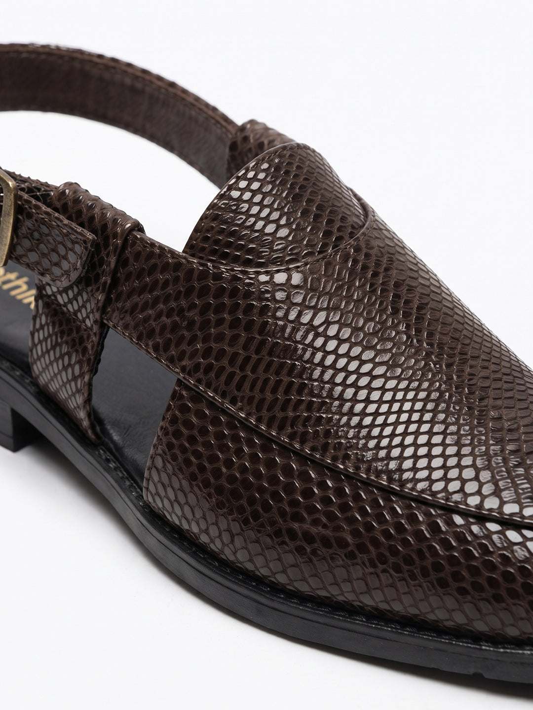 Jashn Dark Brown Peshawari Sandal