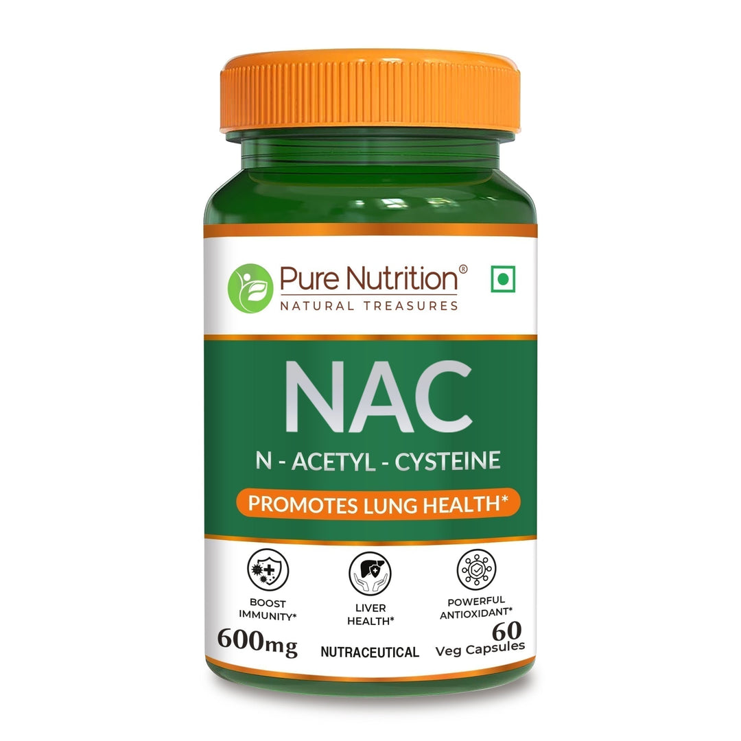 NAC 600mg | N-Acetyl Cysteine Capsules | Antioxidant Support Formula | 60 Veg Tablets