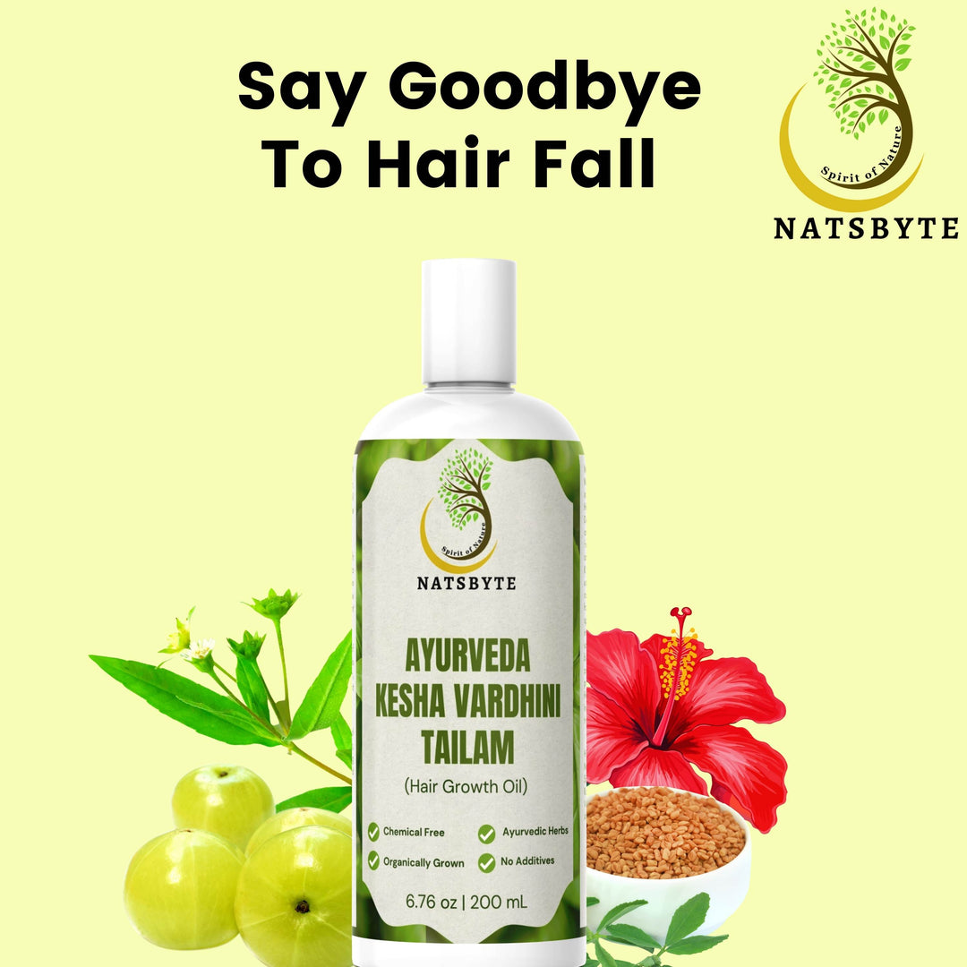 Natsbyte Ayurveda Keshvridhi Tailam (Hair Oil), Hair Regrowth 200 ml