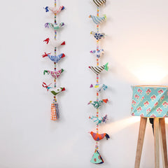 Bird Fabric Dangler - Set of 2