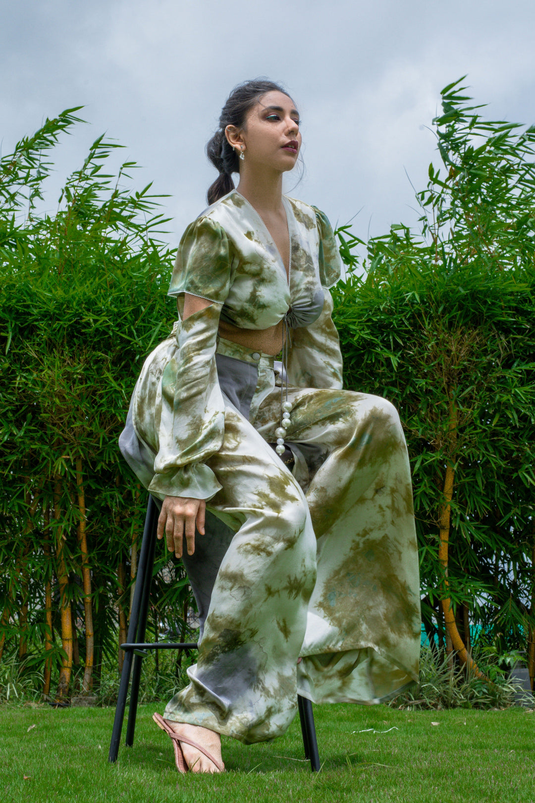 ITIDOR Jean Jade Pleated Pants