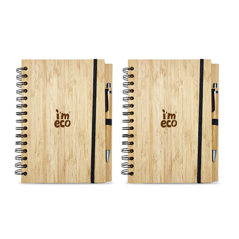 IMECO Bamboo Diary with Pen | 2 Bamboo Diary | 2 Bamboo Pen