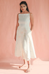 ITIDOR  Aster Kurti - Boat Neck, Front Side Slit