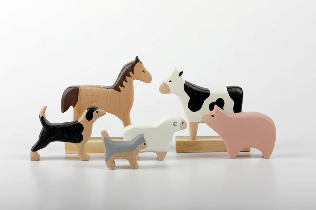 BIRCH & BUG Farm Animals Set of 6 - Combo 1