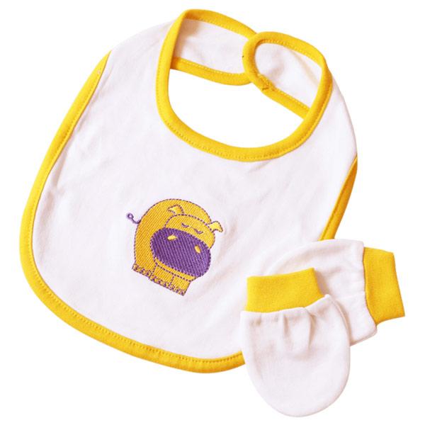 Baby's Little Essentials- Haley the Hippo - Blanket, Mittens, Cap and Bib
