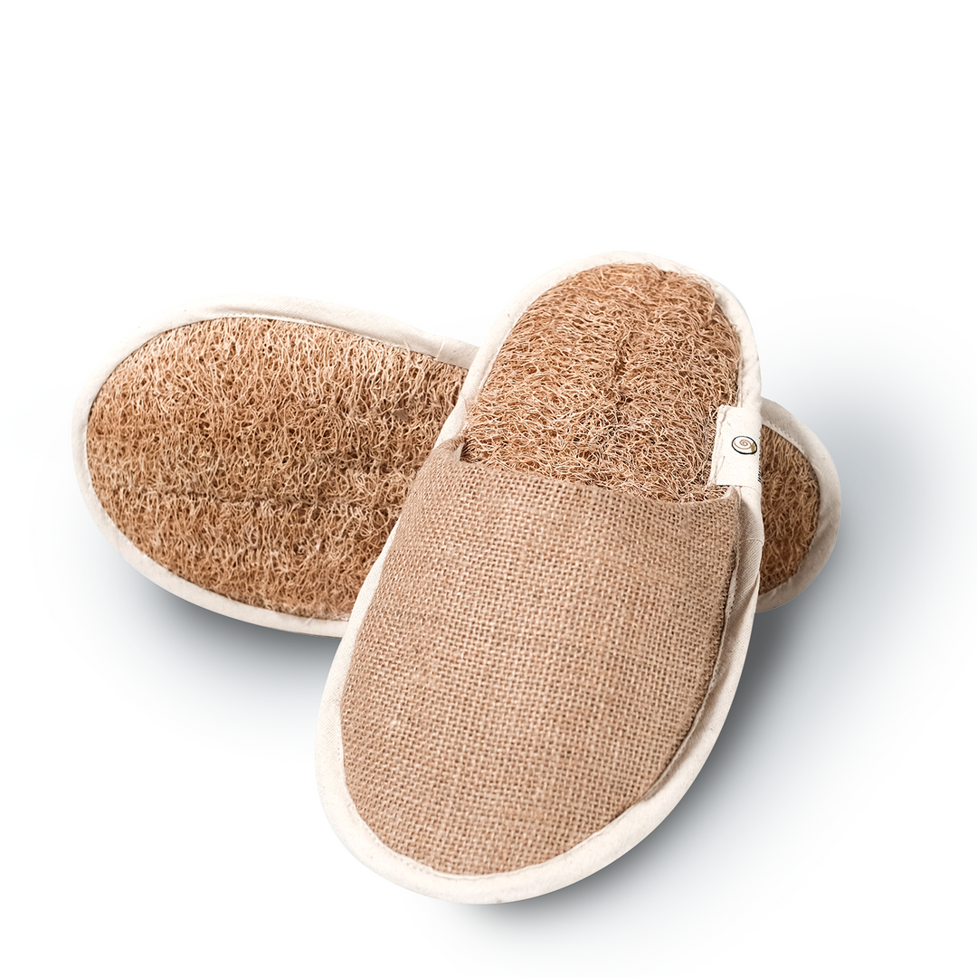 Geosmin Indoor slippers – loofah | closed toe slidders (pack of 2)