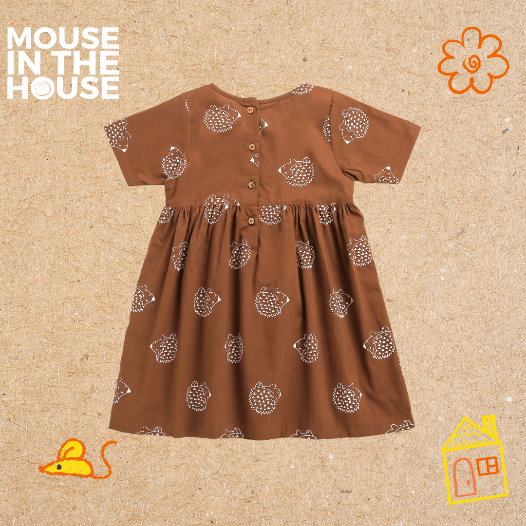 Mouse In The House A Spiky Porcupine - Cotton Dress
