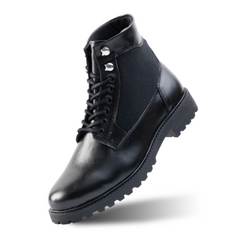 Monkstory Combat Boots  - Black