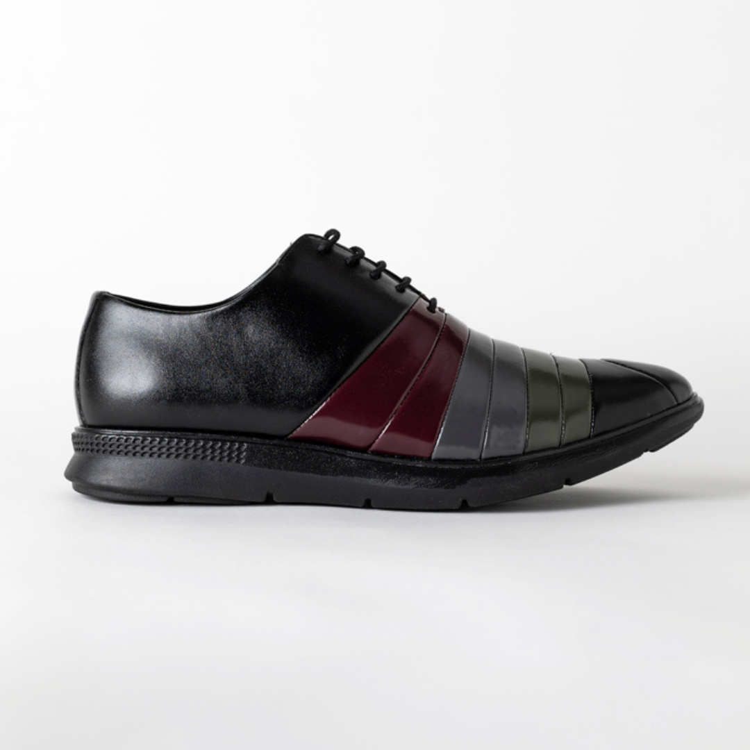Monkstory Rebel Tricolor Smart Casual Lace-Ups