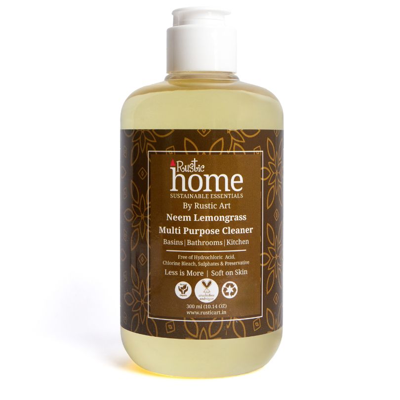 Rustic Art Neem Lemongrass Multipurpose Cleaner 300ML(pack of 2)