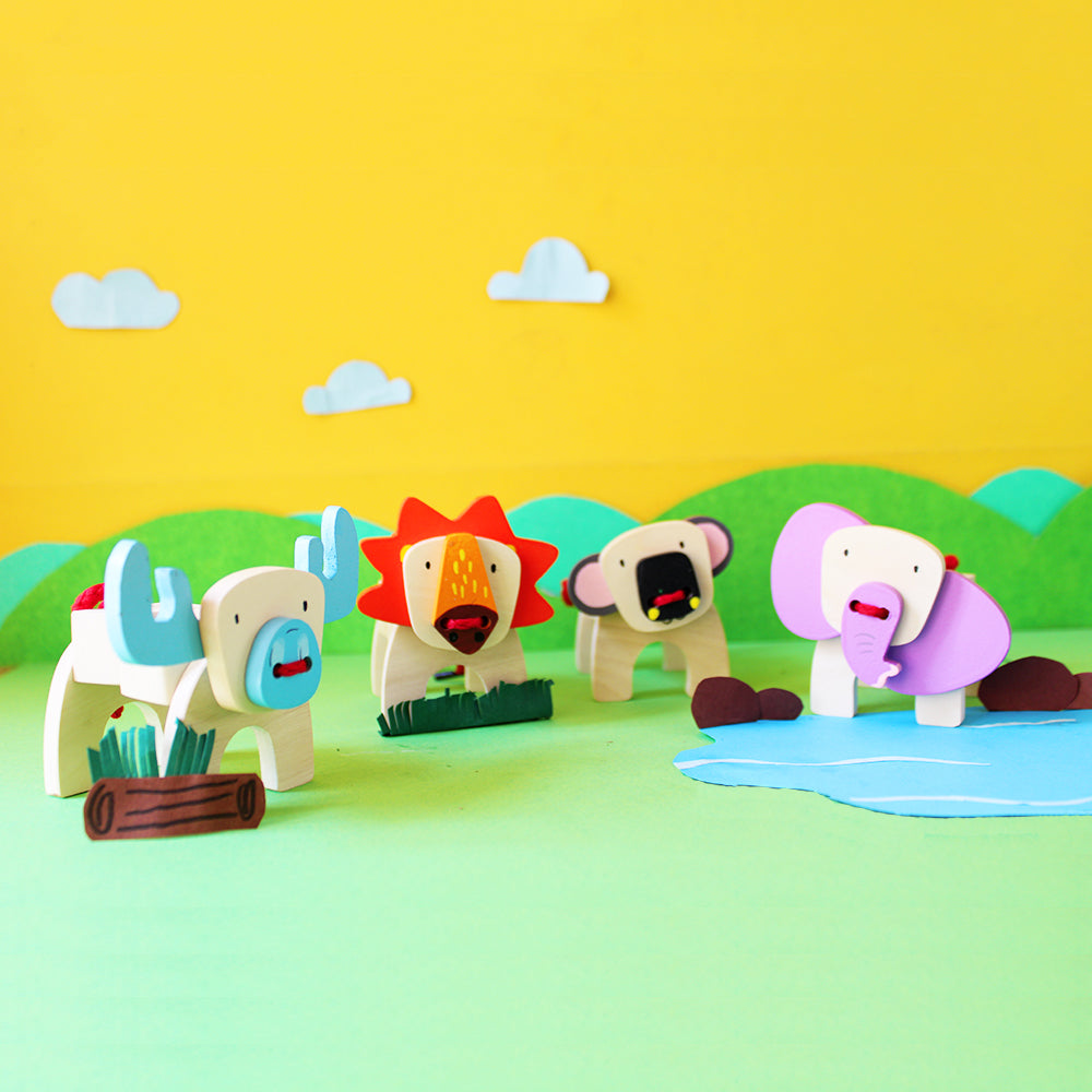 Shumee Lace & Make Safari Animals