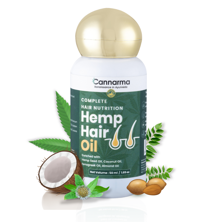 Cannarma Hemp Hair Oil With Coconut & Almond - 50ml