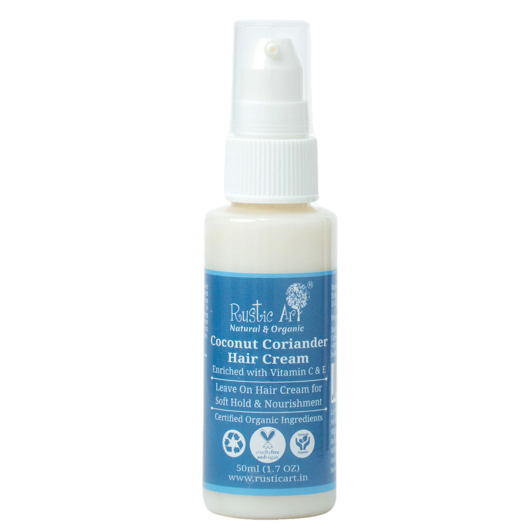 Rustic Art Coconut Coriander Hair Cream 50ml pack of 2