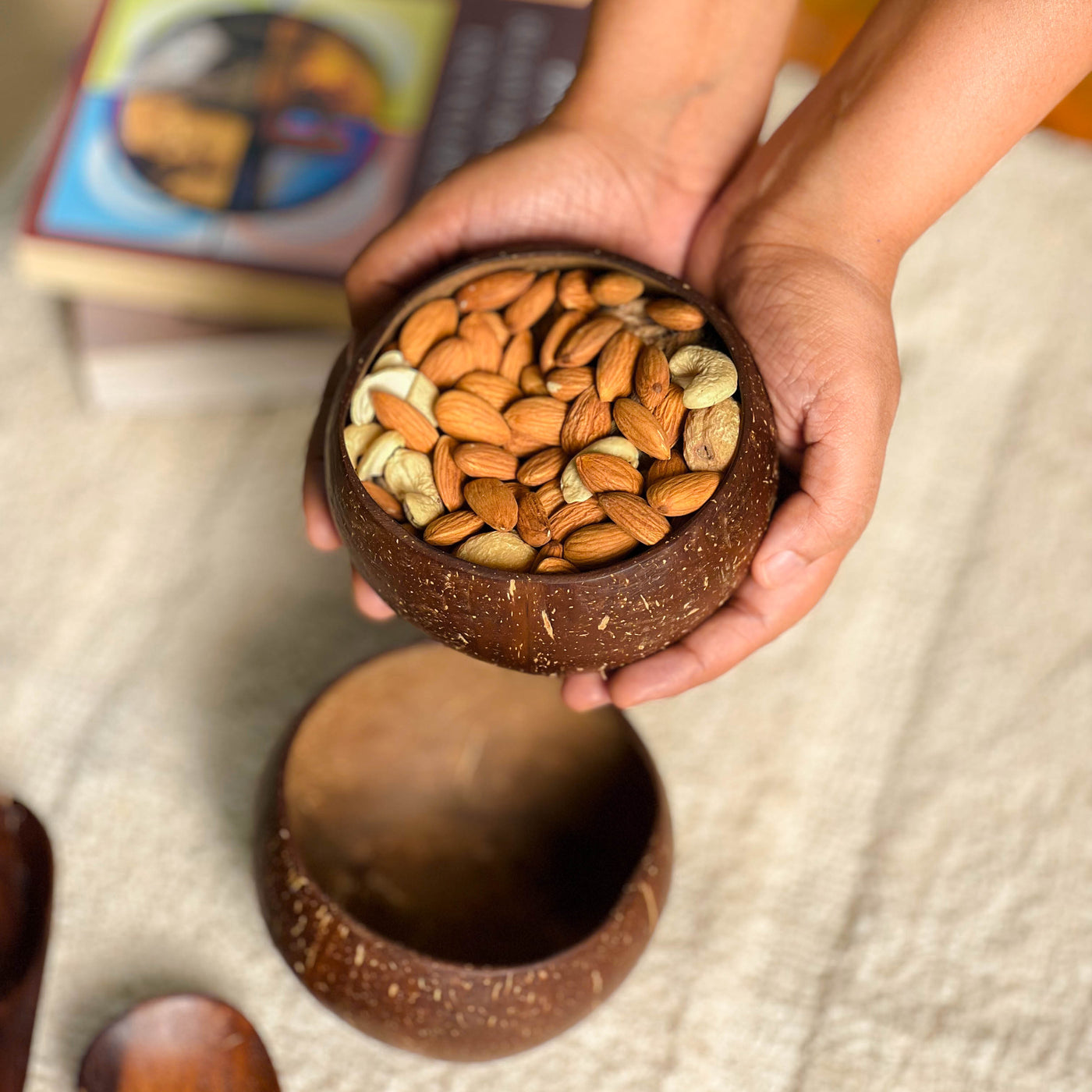 Rozana coconut bowl set | handcrafted | 100% natural | zero-waste | Scrapshala