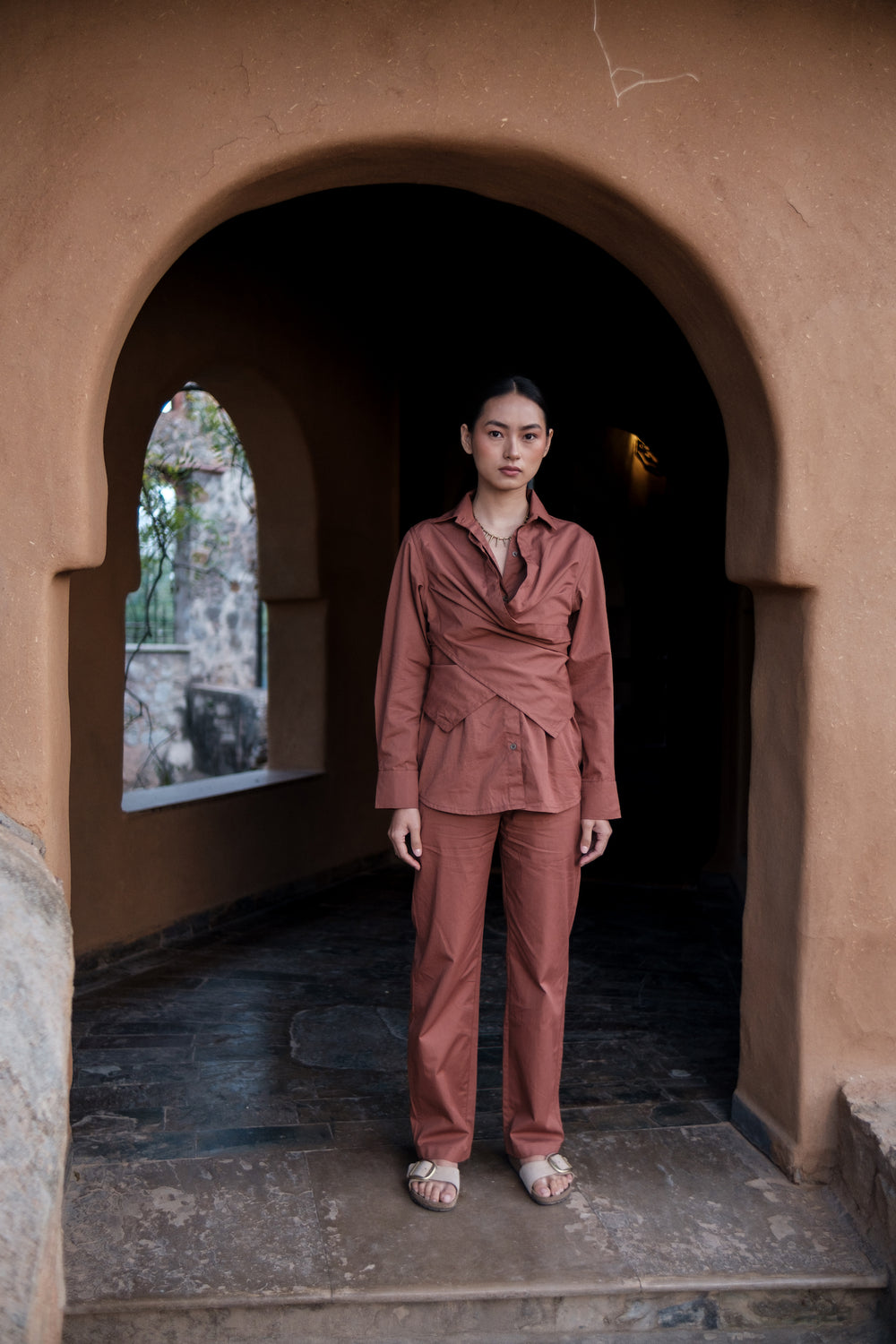 Copper Sandra Straight Pants