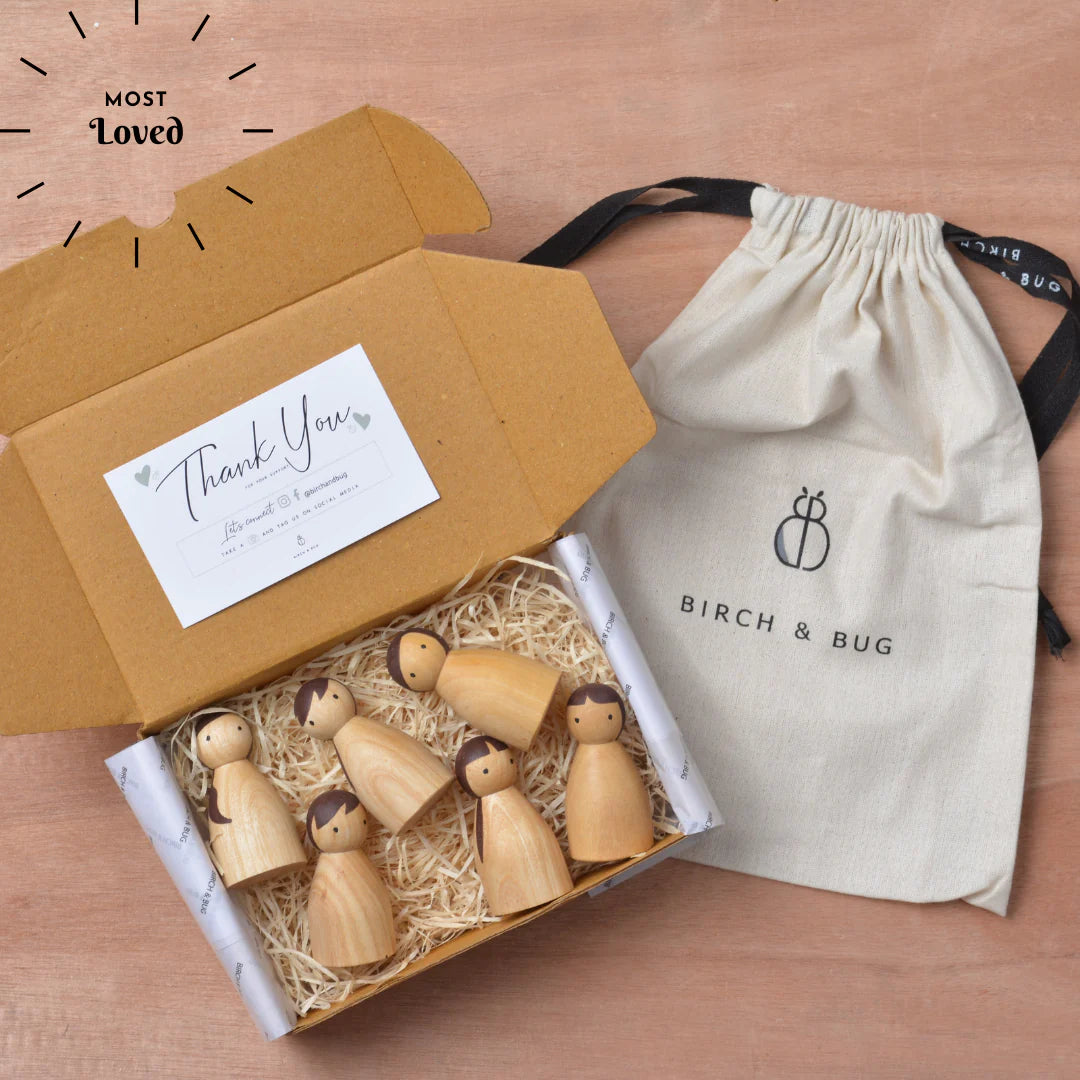 BIRCH & BUG Folk Natural Set of 6