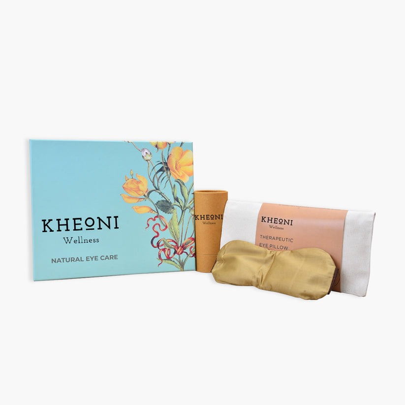 Kheoni Natural Eye Care Kit - Eye Pillow with Essential Oil
