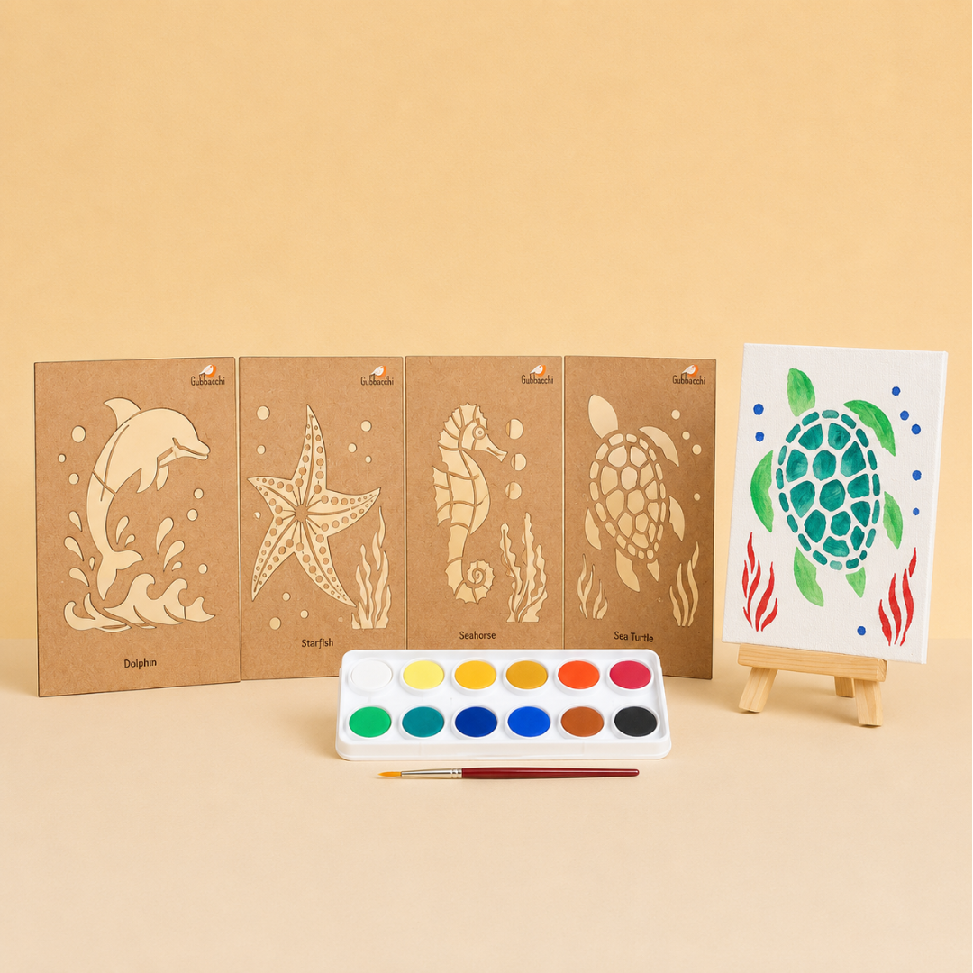 Gubbachhi Stencil Magic Sea Animals