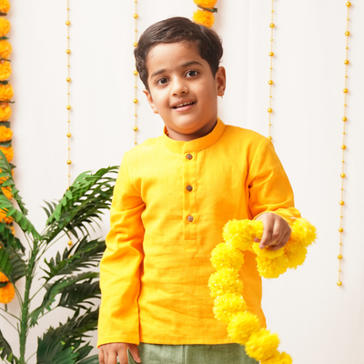Genda Phool Kurta - Boys' Festive Kurta