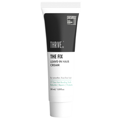 ThriveCo The Fix Leave-in Hair Cream For Smoother, Shiny & Frizz-Free Hair | For Daily Use | With HYAPLEX™ | Rebuilds, Repairs And Protects Heat, Chemical & Color Damaged Hair | For Men & Women | 30ml