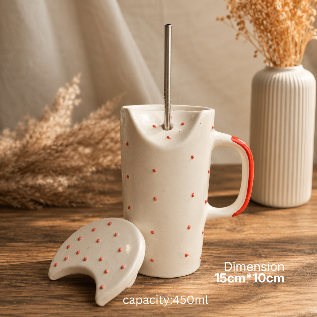 Artecasa Crimson Ceramic Sipper Hamper | Premium Raksha Bandhan Gift Hamper