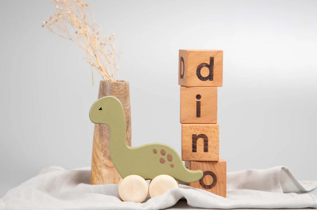 BIRCH & BUG Dino Roller Toy