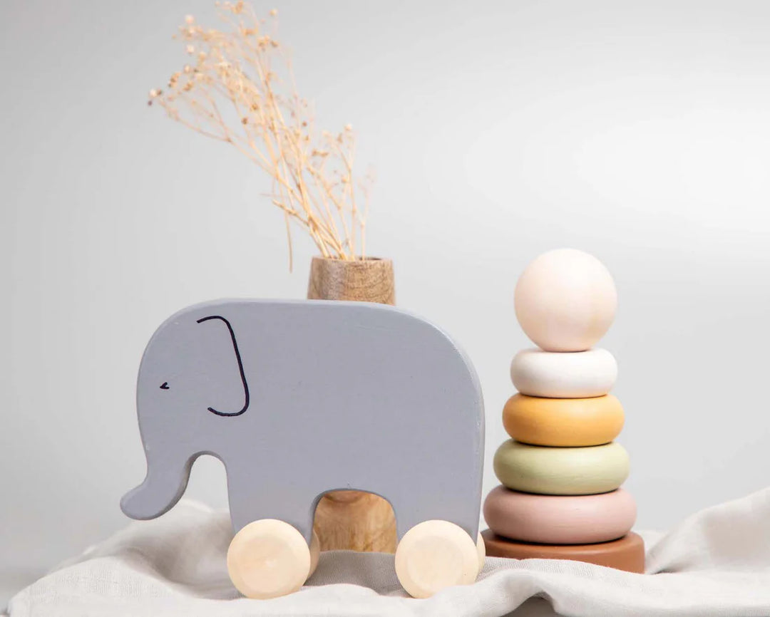 BIRCH & BUG Elephant Roller Toy