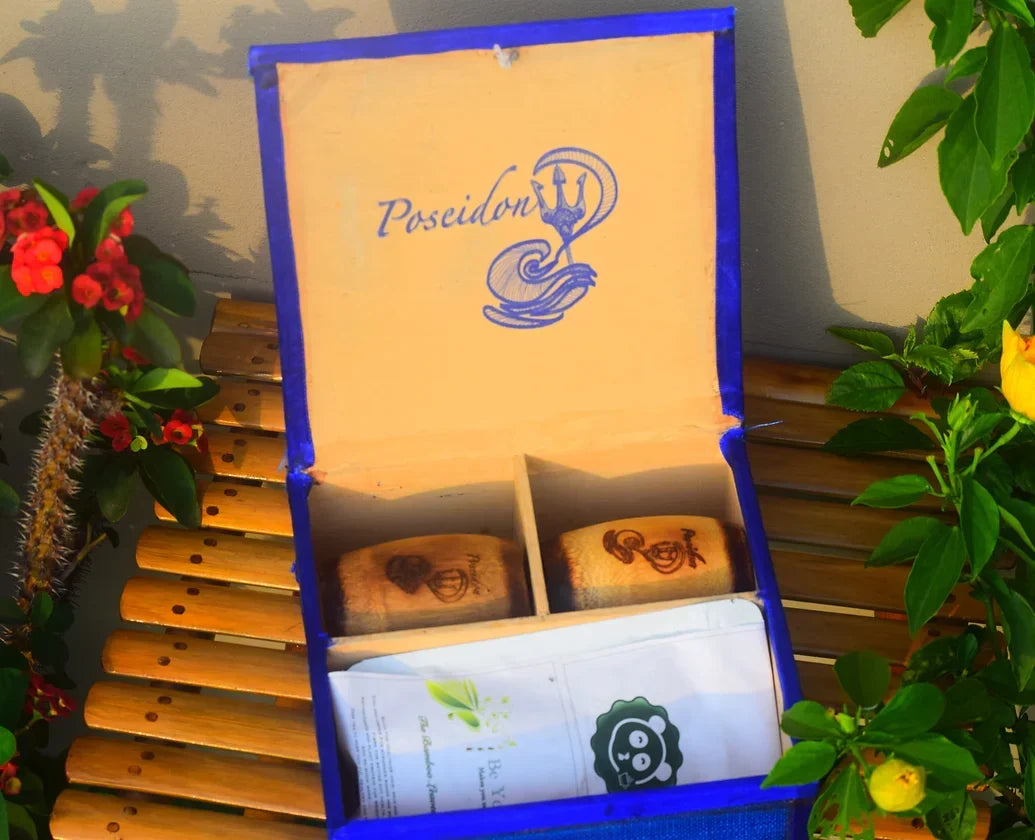 Poseidon Theme Bamboo Tea Gift Set