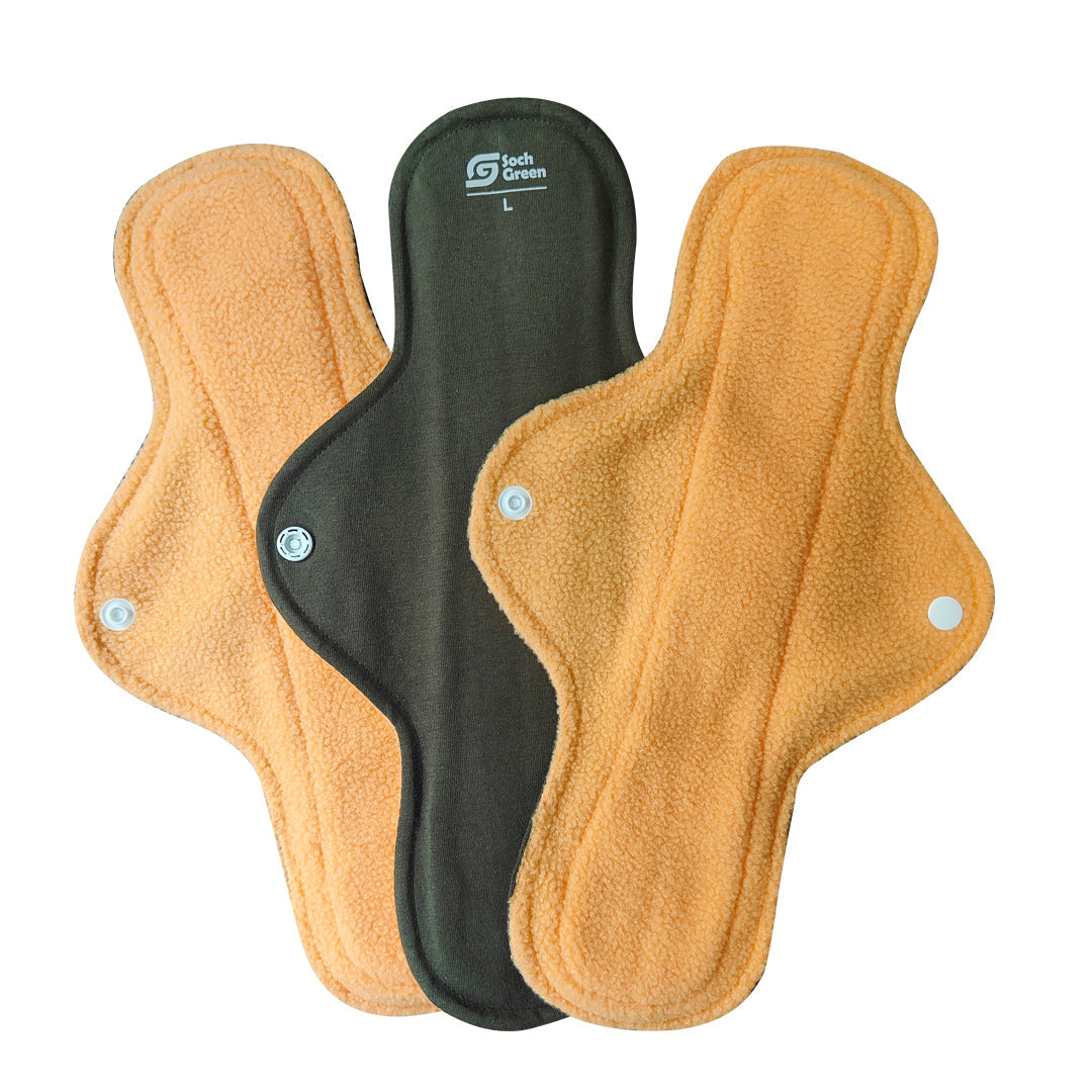 Reusable cloth pads (heavy flow) (3pc)