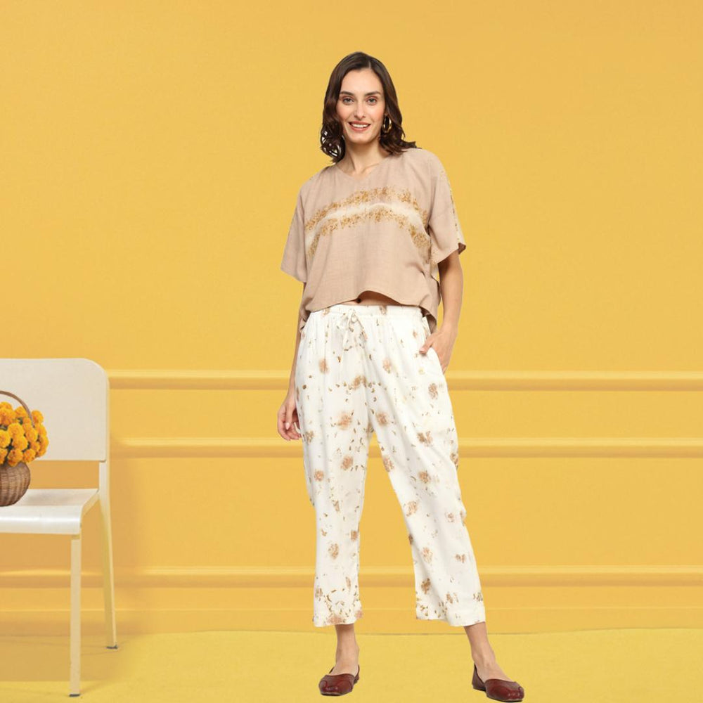 Bageeya " Mitti ki Rani  "Hadi Matka Crop top | Crafted with Sacred Temple Marigolds