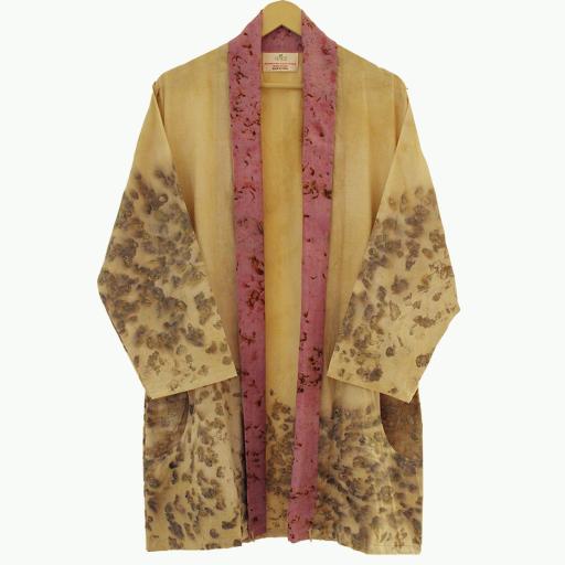 Bageeya "Karma Kaleidoscope" Organic Cambric jacket | Crafted with Sacred Temple Roses and ayurvedic herbs| Detailed with Tassals