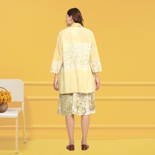 Bageeya "Mango Masala" Cambric jacket | Crafted with Sacred Temple Roses and ayurvedic herbs| Detailed with Tassals