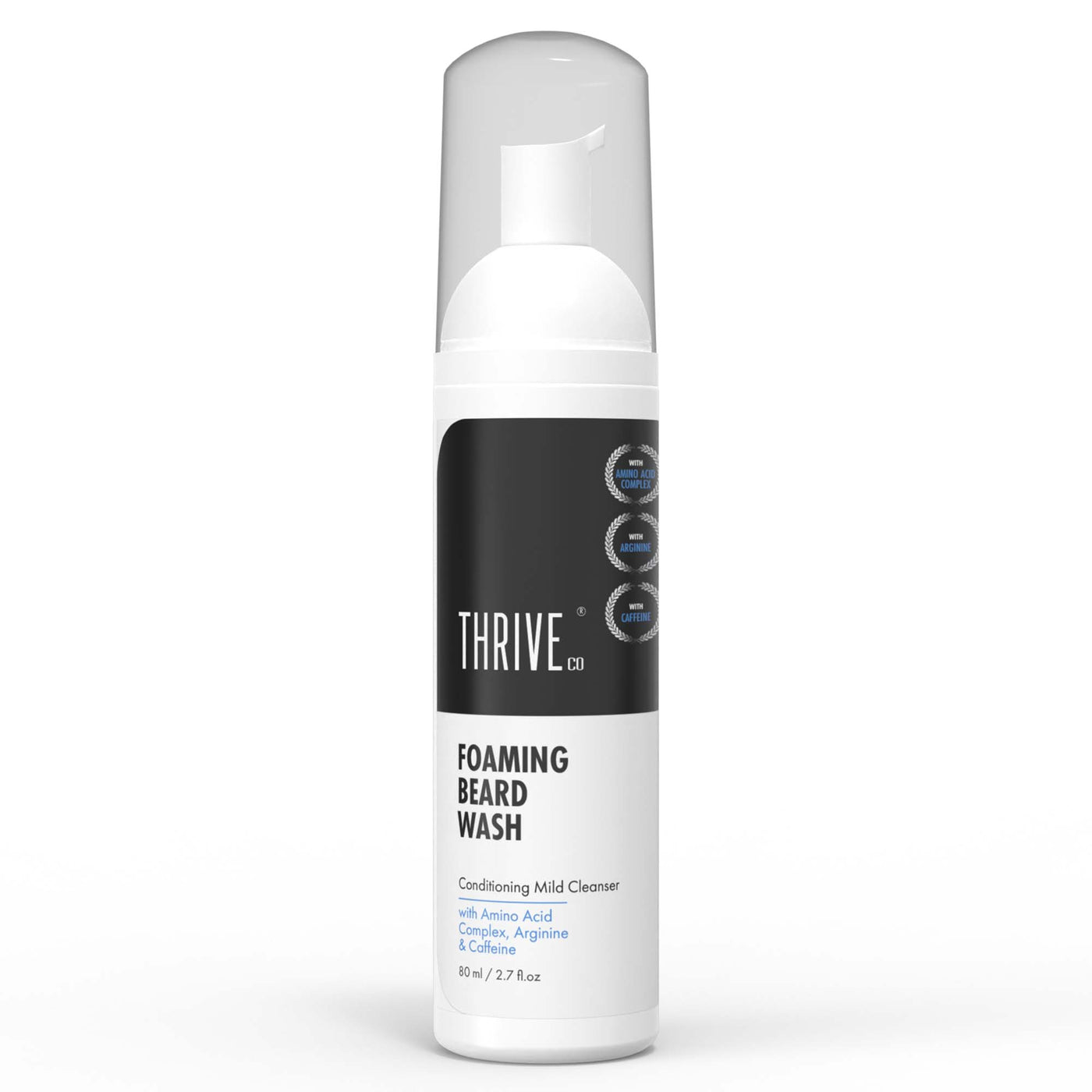 ThriveCo Foaming Beard Wash To Reduce Shedding, Thorough Cleansing, Increase Strength and Softness - 80 ML