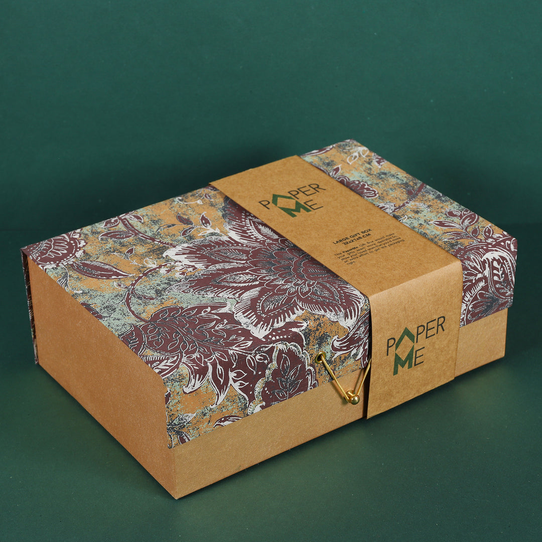 Brown Story Large Gift Box - 1 pc