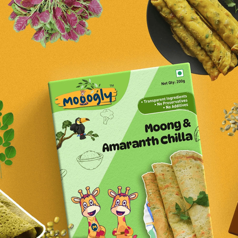 Mooogly Moong and Amaranth Chilla - 200 grams