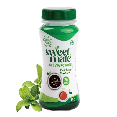 Sweetmate Stevia Zero Calorie Sugar Replacer Powder 50 gm