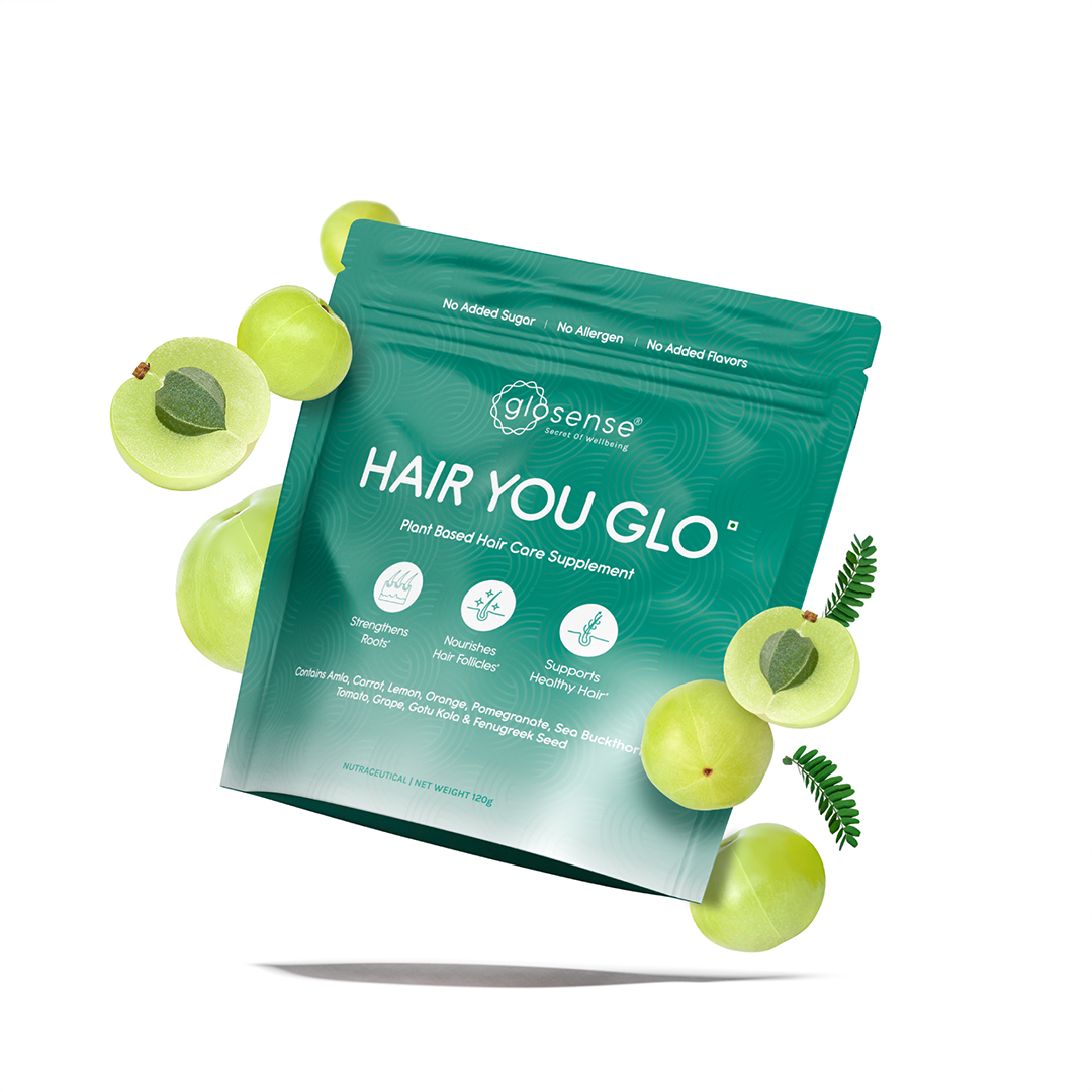 Glosense Hair You Glo - Your Anti-Hair Fall Solution for Healthy & Stronger Hair - 120 Grams
