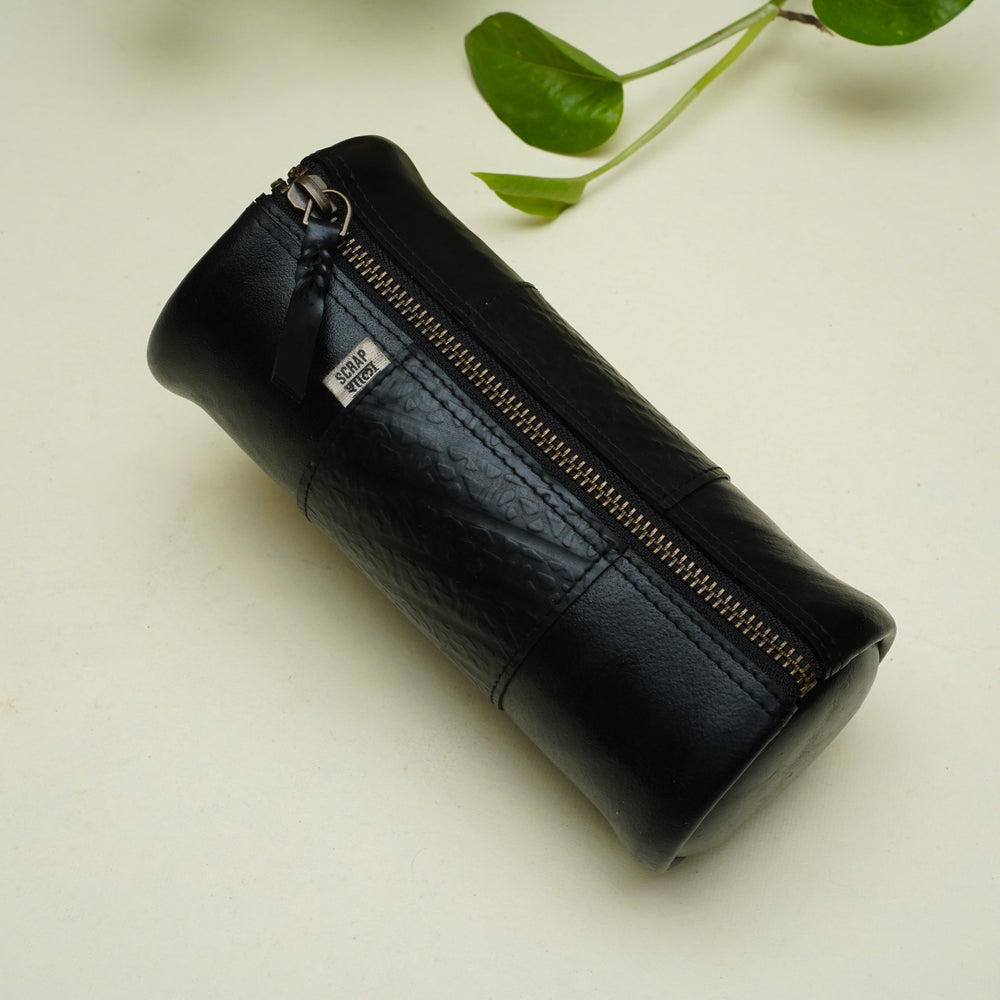 Safar Multipurpose Zip Pouch |Water-proof | Metal Zipper | Light-weight | Sturdy | Upcycled
