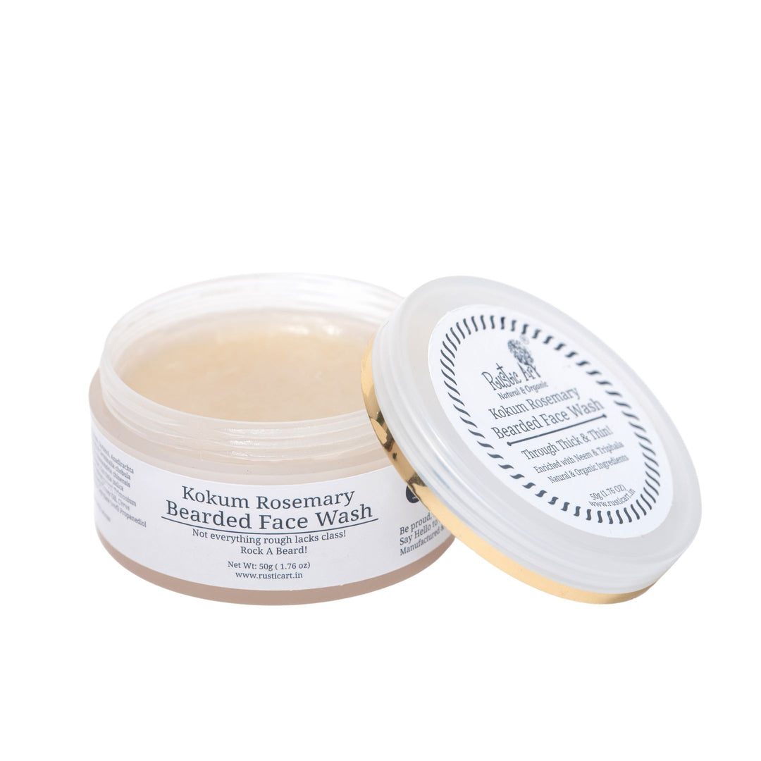 Rustic Art Kokum Rosemary Bearded Face Wash Concentrate (50gm) PACK OF 2