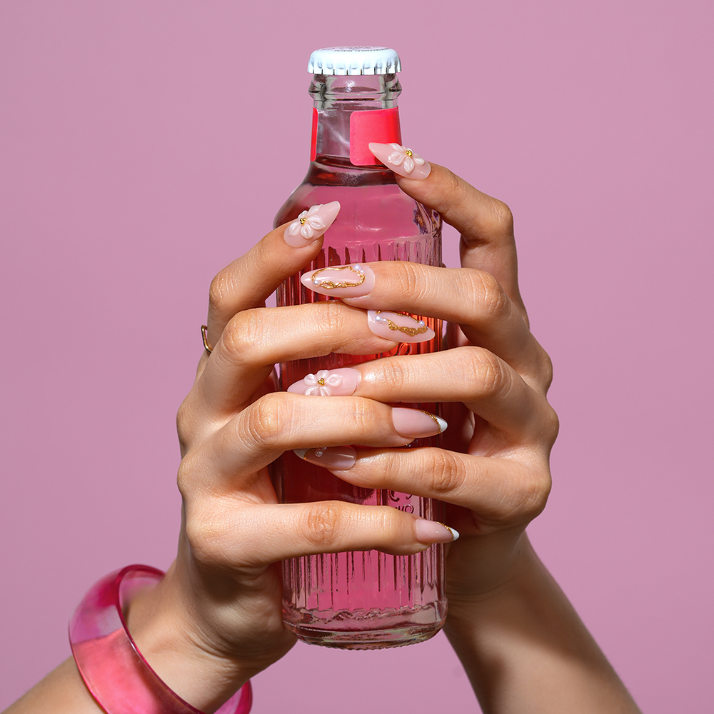Phool Not Fool | Medium Almond, Press-On Nails