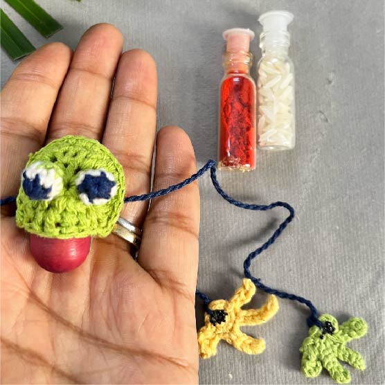 The Froggy - PLANTABLE I ECO FRIENDLY RAKHI EMBEDDED WITH SEEDS