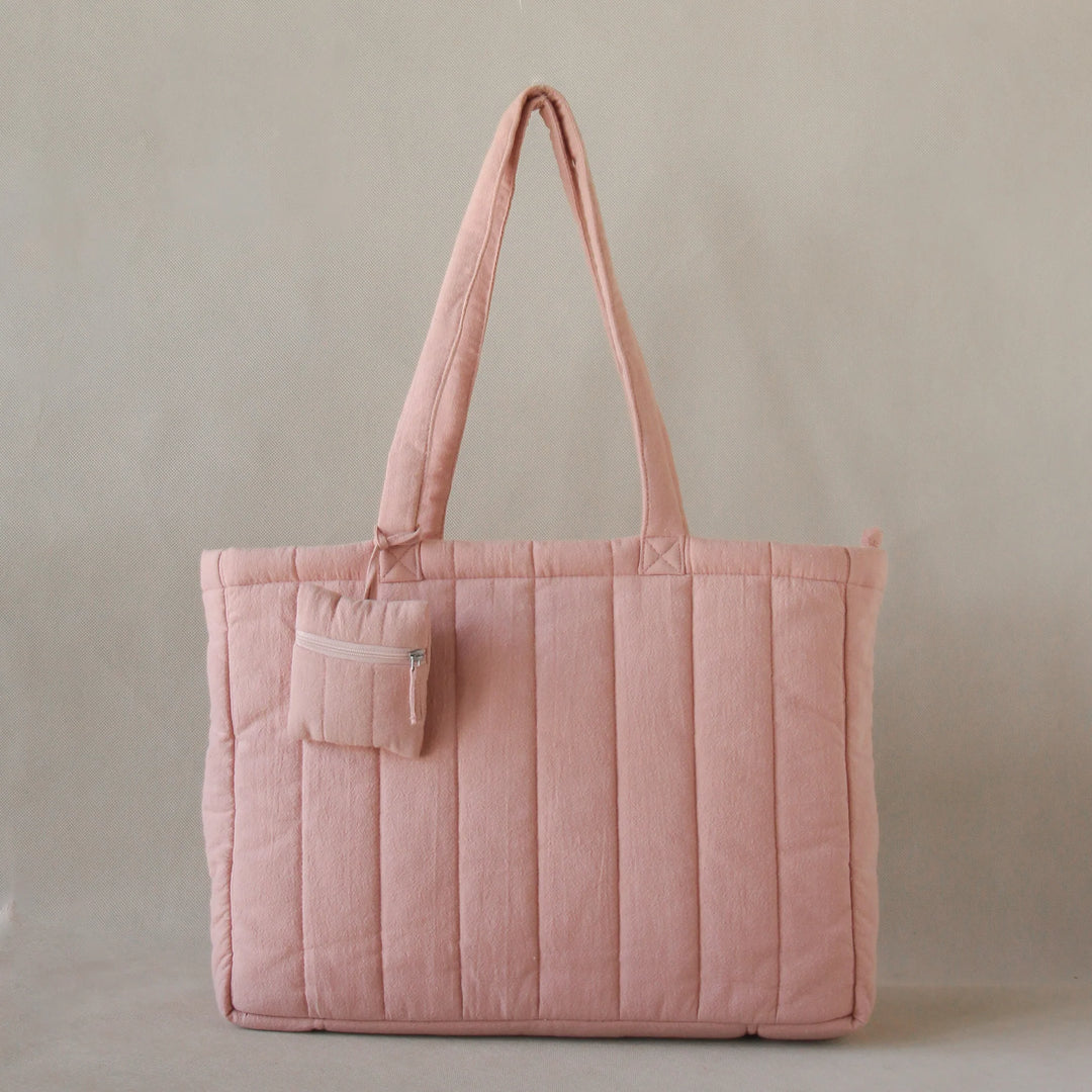 Akiiko Crinkle Stripe Tote Bag