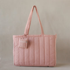 Akiiko Crinkle Stripe Tote Bag