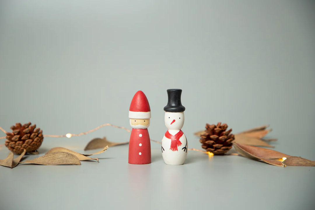 BIRCH & BUG Santa & Snowman Set