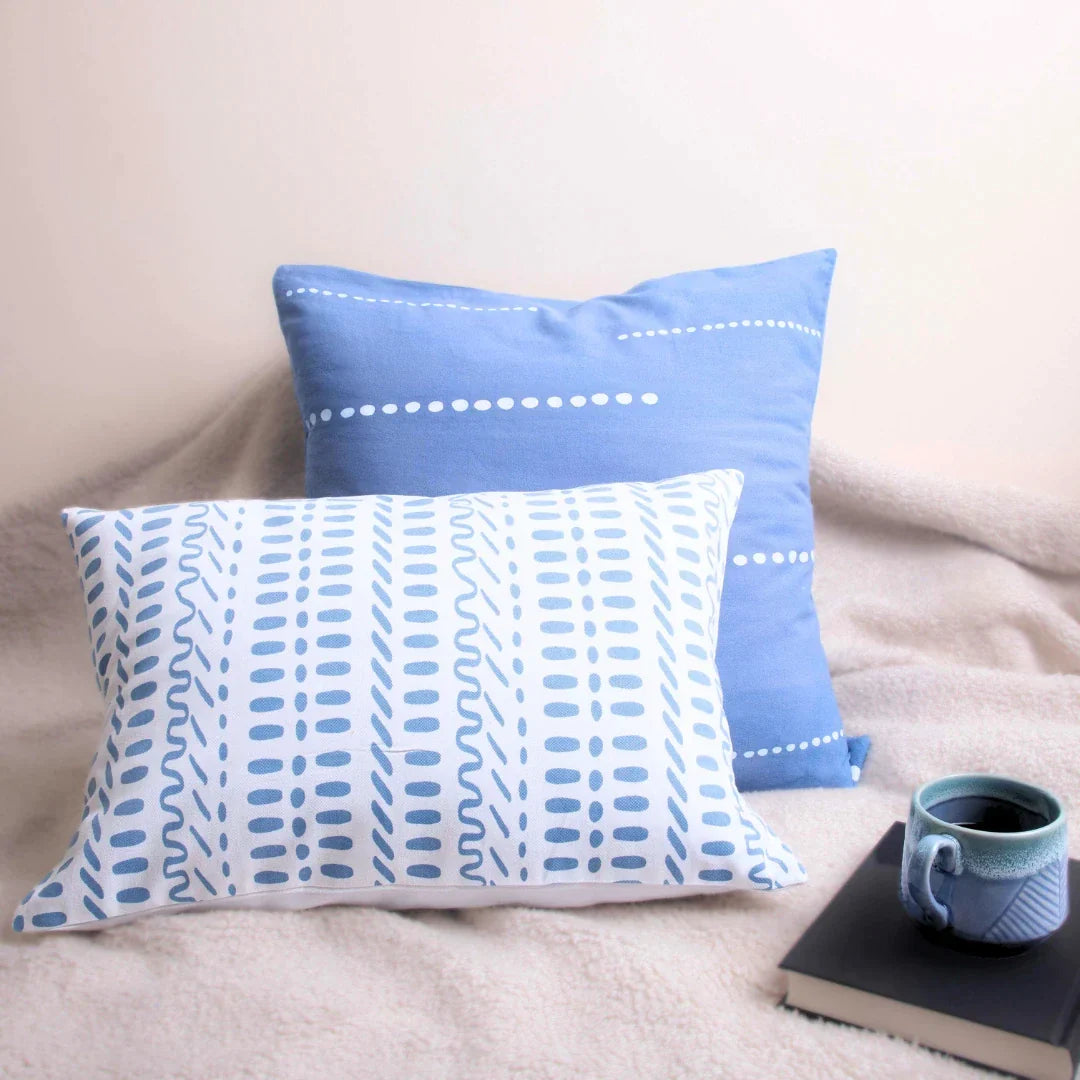 Pravaah Kinara Recycled Cotton Cushion Cover | 2 Sizes Available