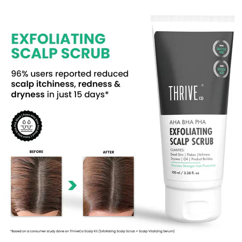 ThriveCo Aha Bha Pha Exfoliating Scalp Scrub | 100 ml