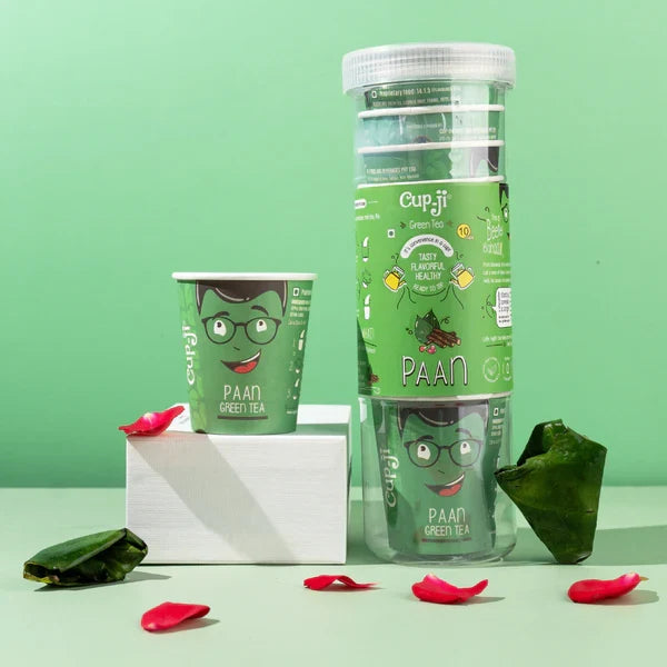 CupJi Paan Green Tea | Pack of 10 Cups